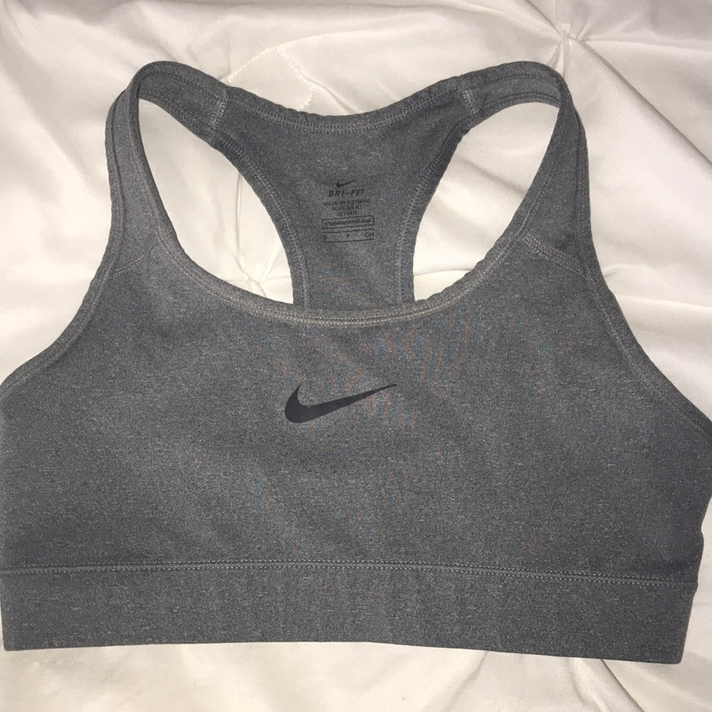 Gray Nike Sports Bra